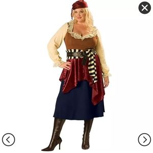 Incharacter bucaaneer beauty Halloween costume pirate mistress 2x plus size